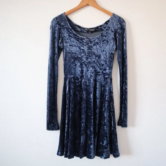 Betsey Johnson | Dresses | Betsey Johnson Vintage Blue Velvet Long Sleeve Dress | Poshmark Betsey Johnson | Dresses | Betsey Johnson Vintage Blue Velvet Long Sleeve Dress | Poshmark
